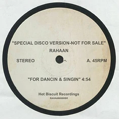 Rahaan - For Dancing & Singin / The Galaxy