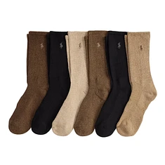 Polo Ralph Lauren - Casual Crew Sock 6-Pack