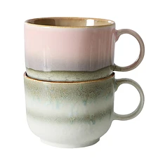 HKLIVING - 70s Ceramics: Tea Cups (Set of 2)