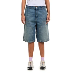 Carhartt WIP - W' Nixon Double Knee Short "Smith" Denim, 13.5 oz