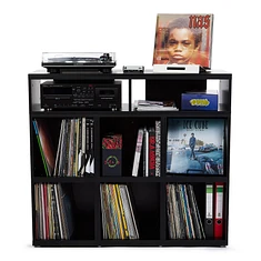 Record Box - Vinyl Record Storage - Schallplatten Hifi-Highboard (6x110 + HifiRack + Top- & Baseboard)