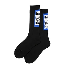 have a good time - Back Blue Frame Socks