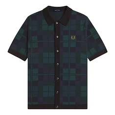 Fred Perry - Black Watch Tartan Knit Shirt