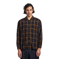 Beams Plus - Open Collar Ombre Plaid
