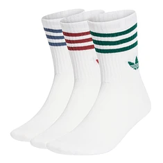 adidas - 3-Stripes Crew Socks (Pack of 3)