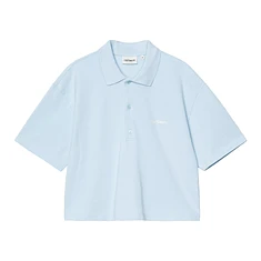 Carhartt WIP - W' S/S Carhartt Script Polo TS "Garment Washed" Pique, 240 g/m