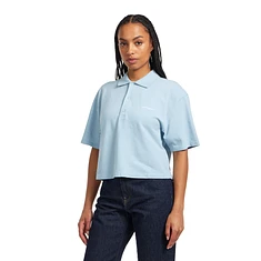 Carhartt WIP - W' S/S Carhartt Script Polo TS "Garment Washed" Pique, 240 g/m