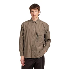 and wander - C/W Stripe Shirt (M)