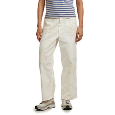 BEAMS BOY - White Paint Pants