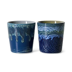 HKLIVING - 70s Ceramics: Van Gogh Coffee Mugs (Set of 2)