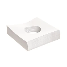 100x 7" Record Inner Sleeves - Innenhüllen (weiß 80 g/m²)