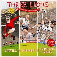 Skinner Baddiel & Lightning Seeds - Three Lions Football's Coming Home: 30th Anniversary Edition Red Vinyl Edition