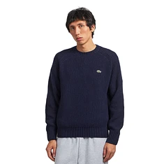 Lacoste - Heavy Carded Wool Crew Neck Sweater