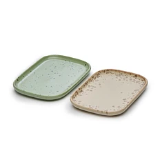 HKLIVING - 70s Ceramics: Small Trays (Set of 2)