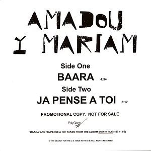 Amadou & Mariam - Baara