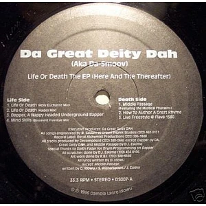 Da Great Deity Dah - Life Or Death The EP (Here And The Thereafter)