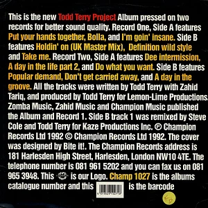 The Todd Terry Project - Todd Terry Project Album