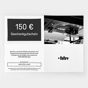 HHV - Gutschein / Voucher - 150 EUR