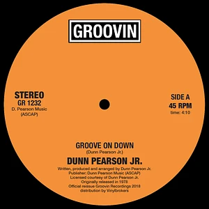 Dunn Pearson Jr. - Groove On Down