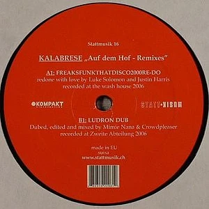 Kalabrese - Auf Dem Hof (Remixes)