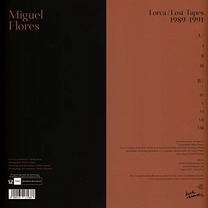 Miguel Flores - Lorca: Lost Tapes