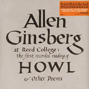 Allen Ginsberg - At Reed College: The First Recorded Reading Of How