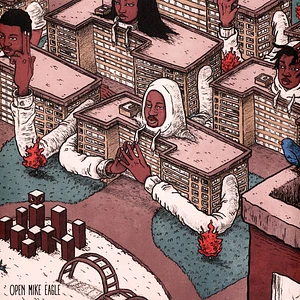 Open Mike Eagle - Brick Body Kids Still Daydream White & Faded Green Clouds Vinyl Edition