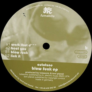 Autotune - Blow Funk EP