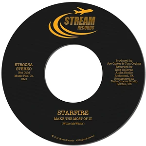 Starfire - Make The Most Of It / Out Of The Ghetto