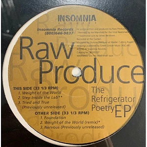 Raw Produce - The Refrigerator Poetry EP