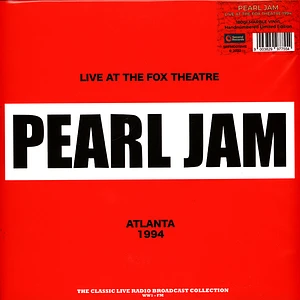 Pearl Jam - Live At The Fox Theatre In Atlanta 1994 Marble Vinyl Edition