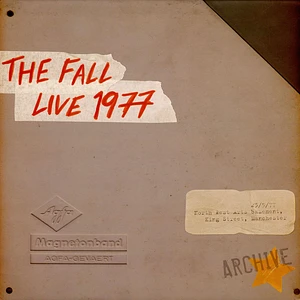 The Fall - Live 1977 Record Store Day 2023 Blood Red Vinyl Edition