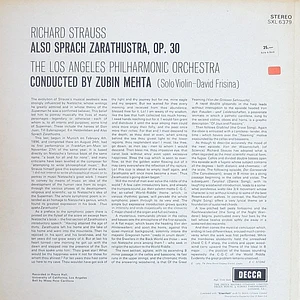 Richard Strauss, Los Angeles Philharmonic Orchestra, Zubin Mehta - Also Sprach Zarathustra