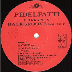 Piero Fidelfatti - Backgroove Vol. 2 E. P.