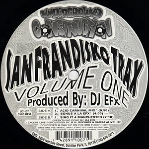 DJ EFX - San Frandisko Trax Volume One