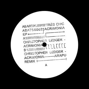 Christopher Ledger - Acrimonia EP