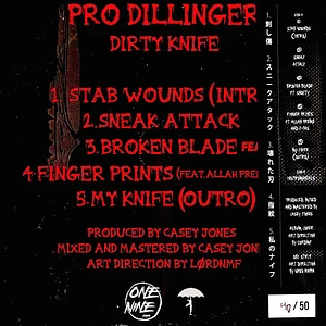 Pro Dillinger - Dirty Knife Marbled Vinyl Edition w/ Obi