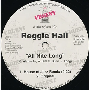 Reggie Hall - All Nite Long