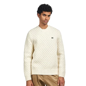 Lacoste - Carded Wool Fancy Knit Sweater