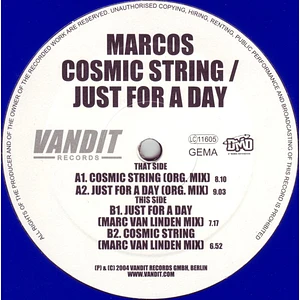 Marcos - Cosmic String / Just For A Day