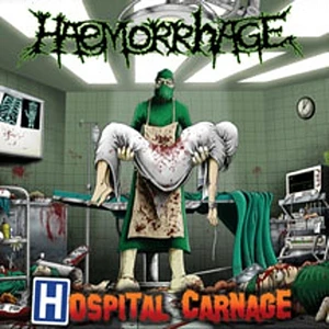 Haemorrhage - Hospital Carnage Kelly Green With Black Bone White Vinyl Edition