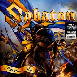 Sabaton - Carolus Rex (Swedish Version) Blue / Yellow Sunburst Vinyl Edition