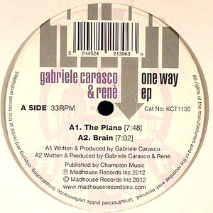 Gabriele Carasco & Rene - One Way EP
