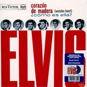 Elvis Presley - EP Stranger No. 13 - Corazon De Madera (Espagne) Blue Vinyl Edition