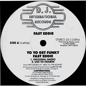 "Fast" Eddie Smith - Yo Yo Get Funky