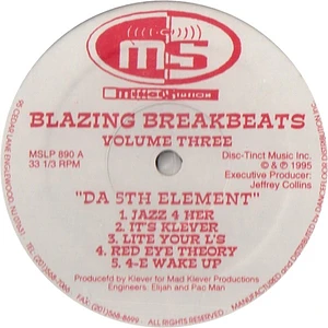 Klever - Blazing Breakbeats Volume Three - Da 5th Element
