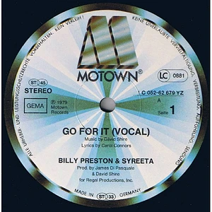 Billy Preston & Syreeta - Go For It