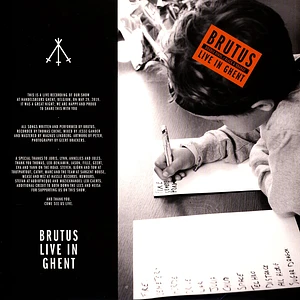 Brutus - Live In Ghent Orange / Black Vinyl Edition