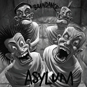 Braindance - Asylum Clear Blue White Crossed Vinyl Editoin