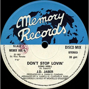 J.D. Jaber - Don't Stop Lovin'